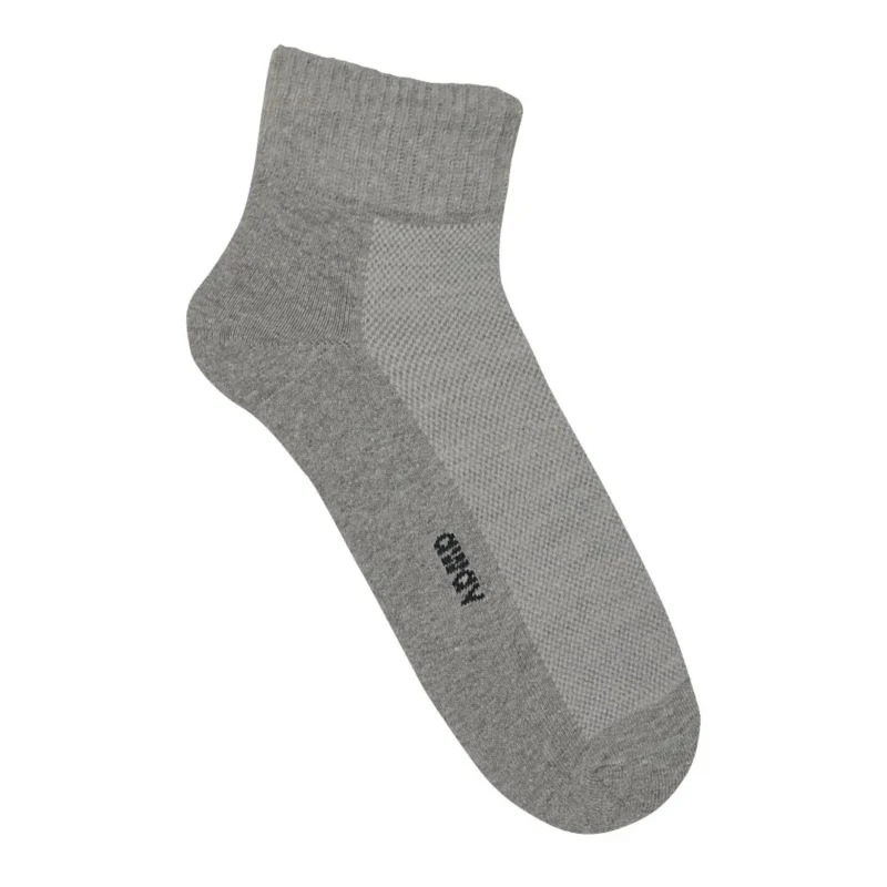 Medias de algodón para Mujeres tobilleras color gris