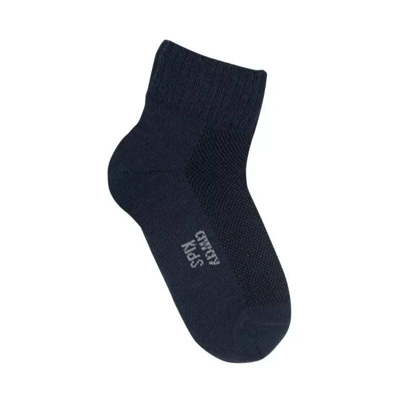 Medias de algodón para Niños tobilleras color azul oscuro